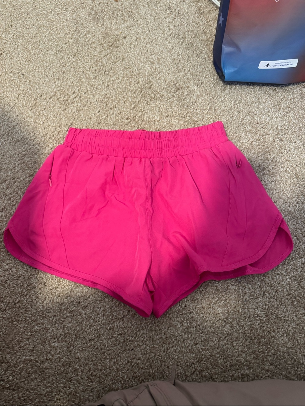 pink shorts